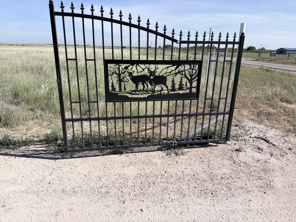 Decorative metal gate